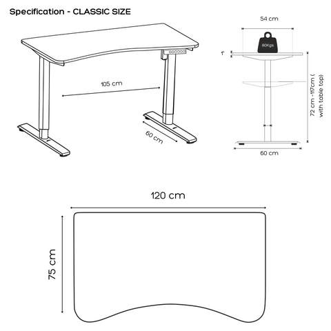 FlowDesk™ GO Engineered Wood FlowDesk™ GO Engineered Wood