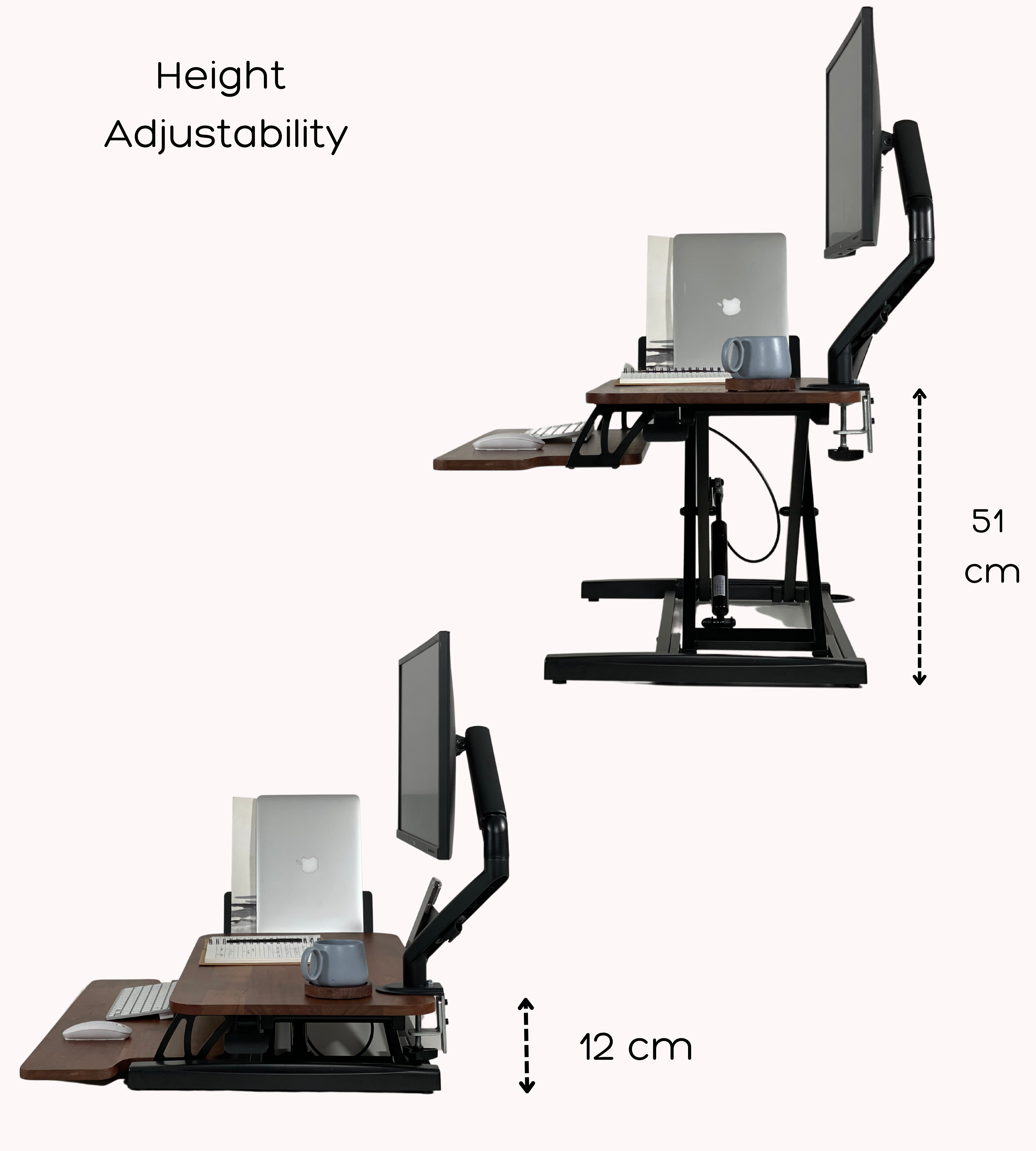Flowlyf Wooden Standing Desk Converter