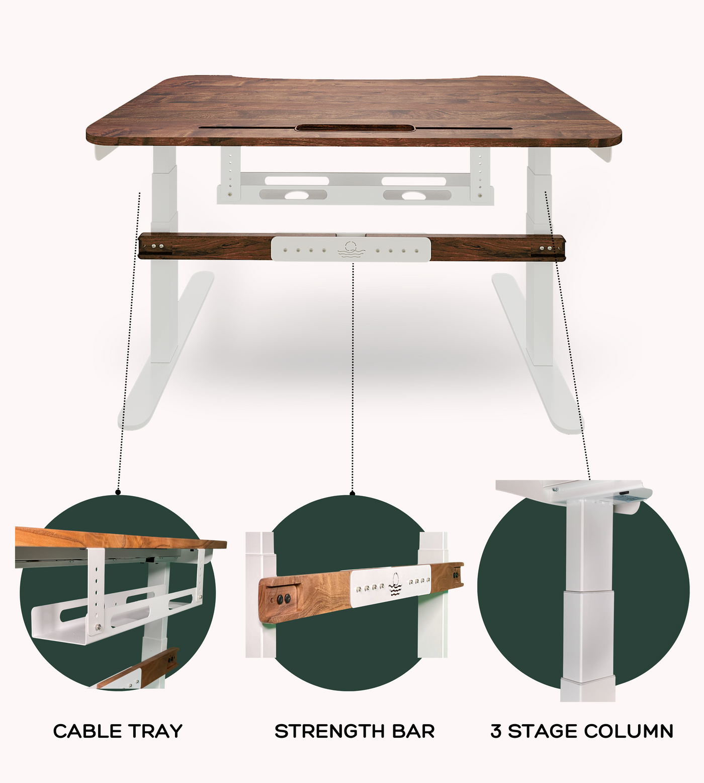 FlowDesk 3 Pro premium electric standing desk — image 6