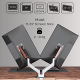 Dual Wooden FlowArm premium dual monitor arm — image 7