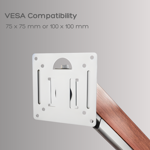 Dual Wooden FlowArm premium dual monitor arm — image 8