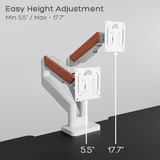 Dual Wooden FlowArm premium dual monitor arm — image 11