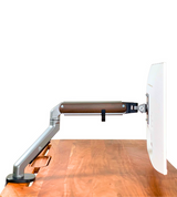 Wooden FlowArm gas-spring monitor arm — image 1
