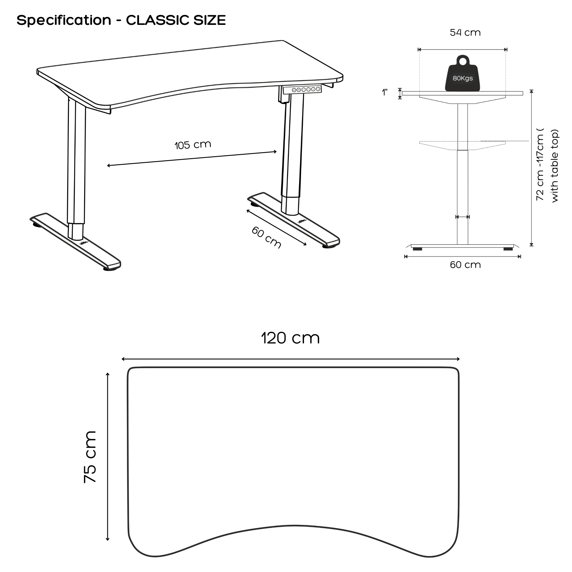 FlowDesk™ GO Engineered Wood