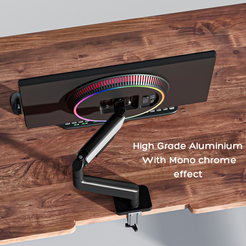 FlowArm Monochrome matte black monitor arm — image 3
