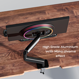 FlowArm Monochrome matte black monitor arm — image 3