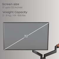 Dual Wooden FlowArm premium dual monitor arm — image 9