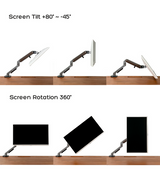 Wooden FlowArm gas-spring monitor arm — image 4