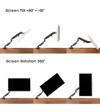 Wooden FlowArm gas-spring monitor arm — image 4