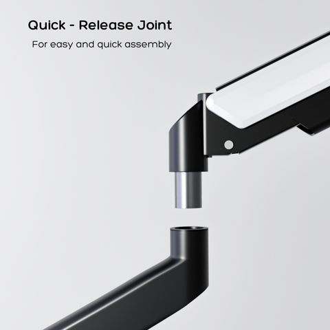 FlowArm Monochrome matte black monitor arm — image 5