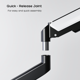 FlowArm Monochrome matte black monitor arm — image 5