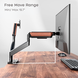 Dual Wooden FlowArm premium dual monitor arm — image 5