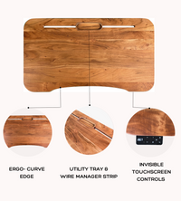 FlowDesk 3 Pro premium electric standing desk — image 4