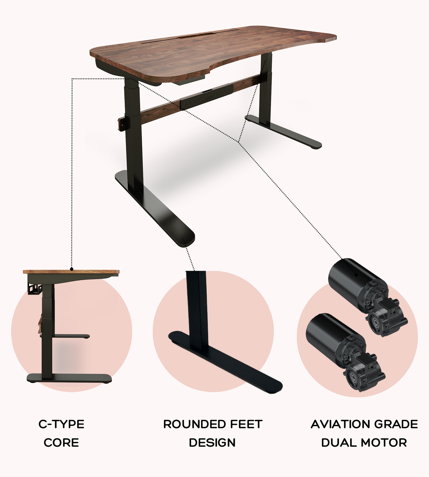 FlowDesk 3 Pro premium electric standing desk — image 8