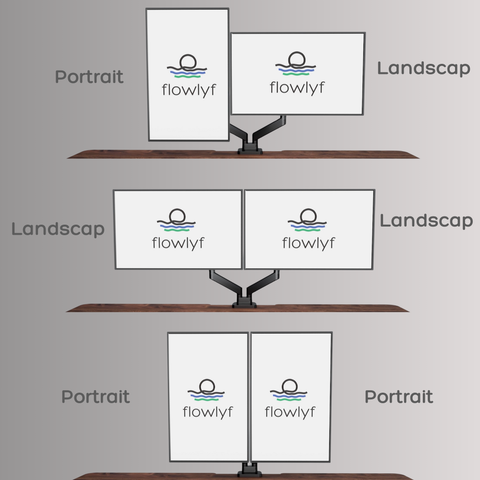 Dual Wooden FlowArm premium dual monitor arm — image 12