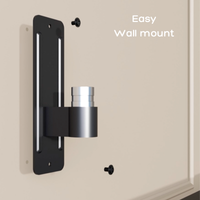 FlowArm Wall Mount in black — easy wall mount installation with heavy-duty steel bracket and pre-drilled holes